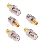 RFaha 5pcs SMA Female to F Female RF Coax Adapter SMA to F Coaxial Connector Adapter for HT Radio/Antenna/Coax Cable(F16-5)