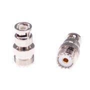 RFaha 2pcs BNC Male to UHF Female SO-239 SO239 RF Coax Adapter BNC to UHF Coaxial Connector Adapter(F37-2)