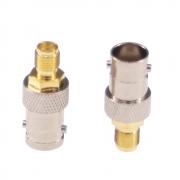 RFaha 5pcs SMA to BNC Coax Adapter SMA female to BNC female RF Coaxial Connector(F17-5)