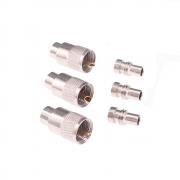 RFaha 3pcs UHF PL259 Male Solder Coax Connector Adapter Plug 50ohm Low Loss for RG213, RG8, RG142, RG214 LMR195 Coaxial Cable(F68-3)