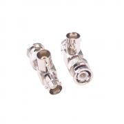 RFaha 2pcs BNC Female to to BNC Male and Female 3 Way T type Coax Adapter for Coaxial Connector(F89-2)