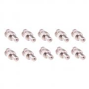 RFaha 10pcs BNC Male to RCA Female Adapter Coaxial Connector for CCTV Video|(F90-10)