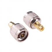 RFaha 2pcs SMA to N Coax Adapter SMA Male to N type Male RF Coaxial Connector for Wifi(F115-2)