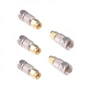 RFaha 5pcs SMA Male to F type Male RF Coax Adapter SMA to F type Coaxial Connector Adapter(F130-5)