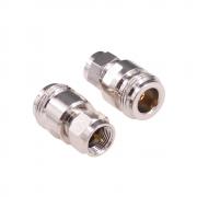 RFaha 2pcs N to F Coax Adapter F Male to N Female RF Coaxial Connector for Antenna Radio(F111-2)
